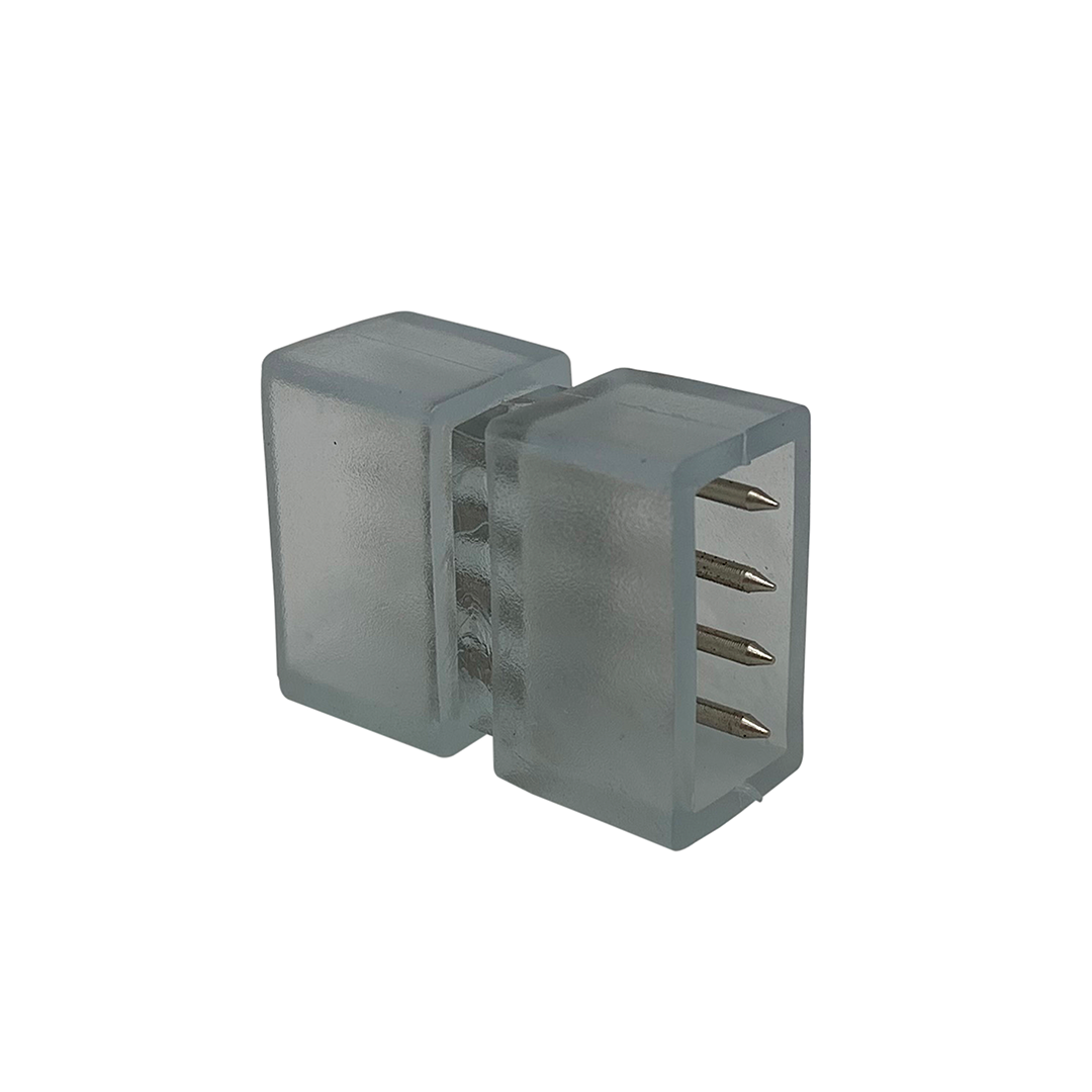 Foto do produto EMENDA PLUG PARA FITA LED CRISTALL HOME HIGHLY 10MM RGB 110/220V CRISTALLUX (EMBALAGEM COM 10 UNIDADES)