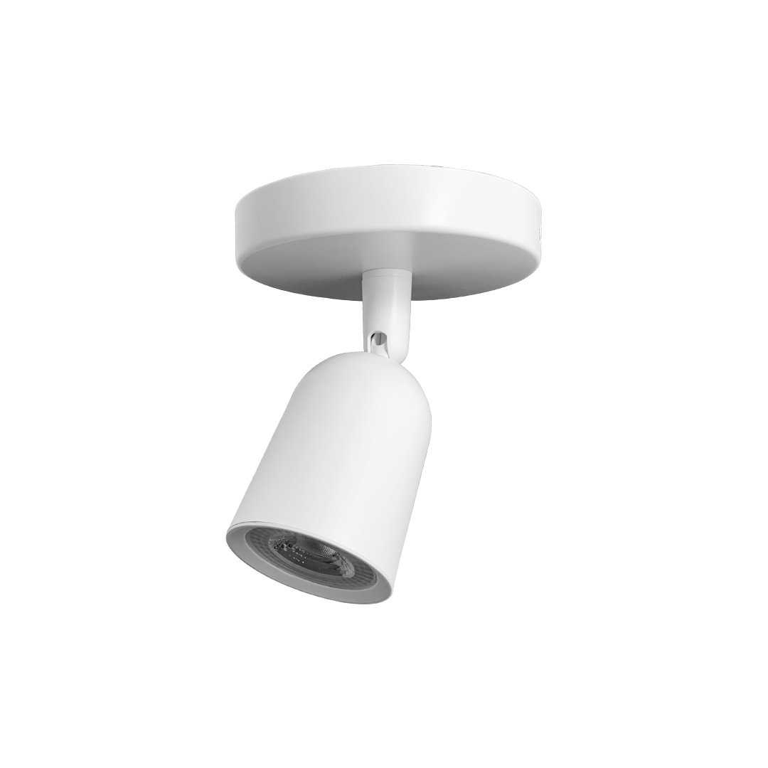 Foto do produto SPOT DIRECIONAVEL FIXO DE TETO 7W 3000K 490LM BIV. BRANCO