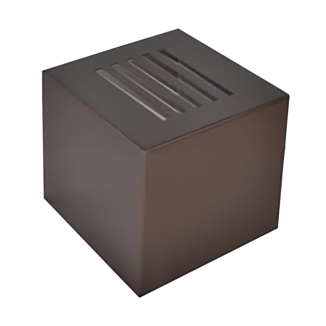 Foto do produto ARANDELA BOX FRISO SEM LAMPADA COM SOQUETE G9 MARROM BR