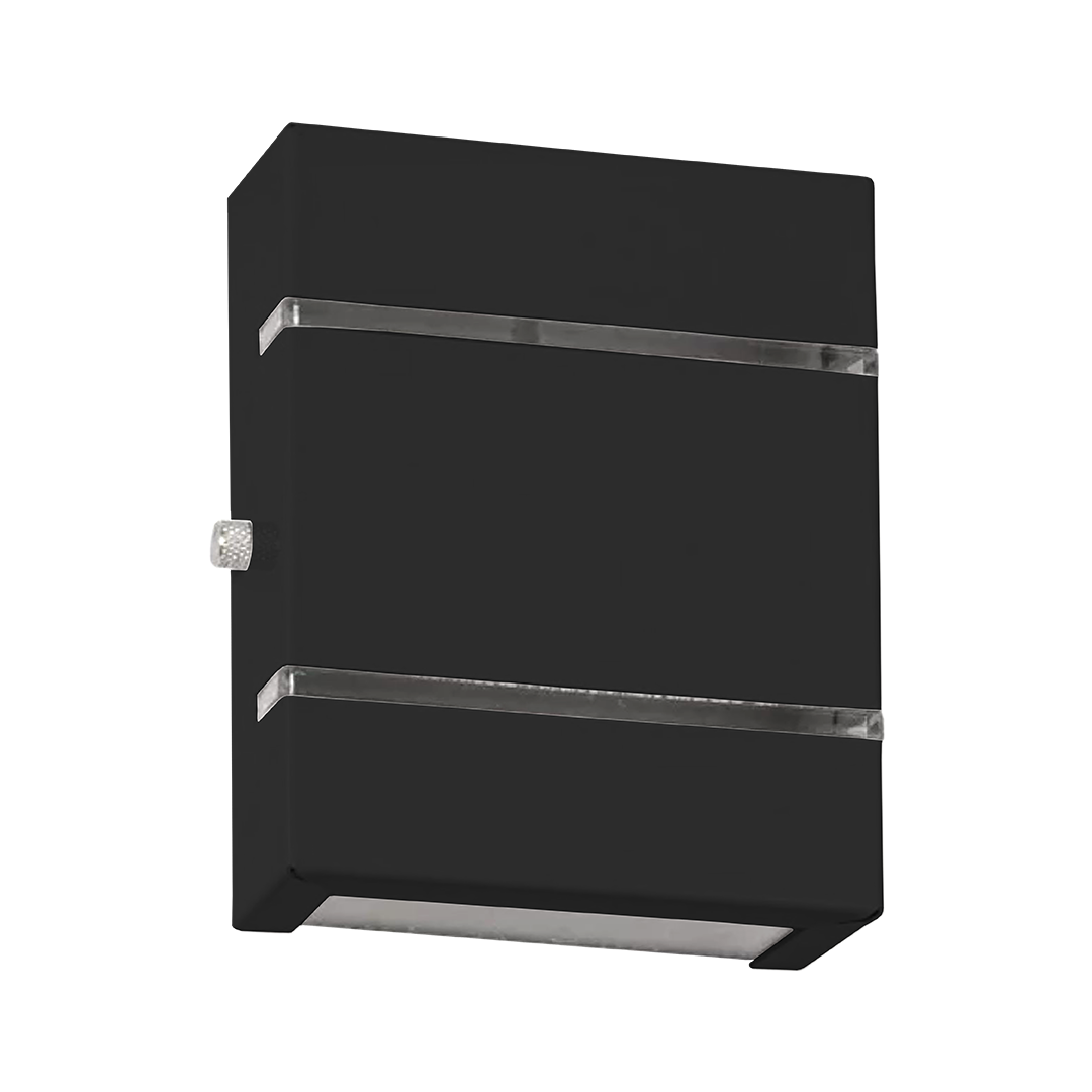 Foto do produto ARANDELA SLIM 2 FRISOS SEM LAMPADA COM SOQUETE G9 PRETA BR