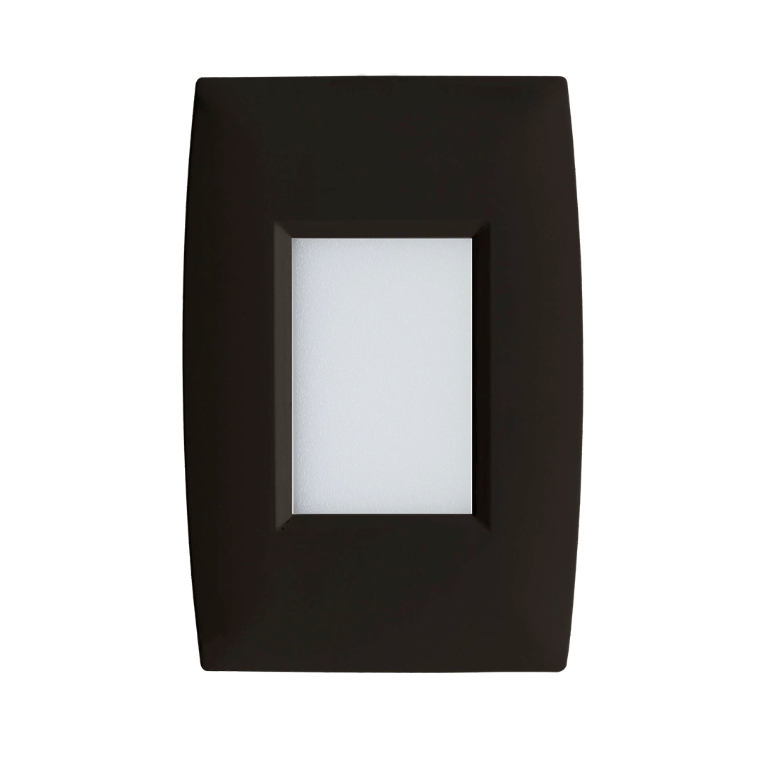 Foto do produto BALIZADOR DE PAREDE EMBUTIR LUZ DIRETA 2W 3000K 75LM 83X123X35MM  BIV. PRETO