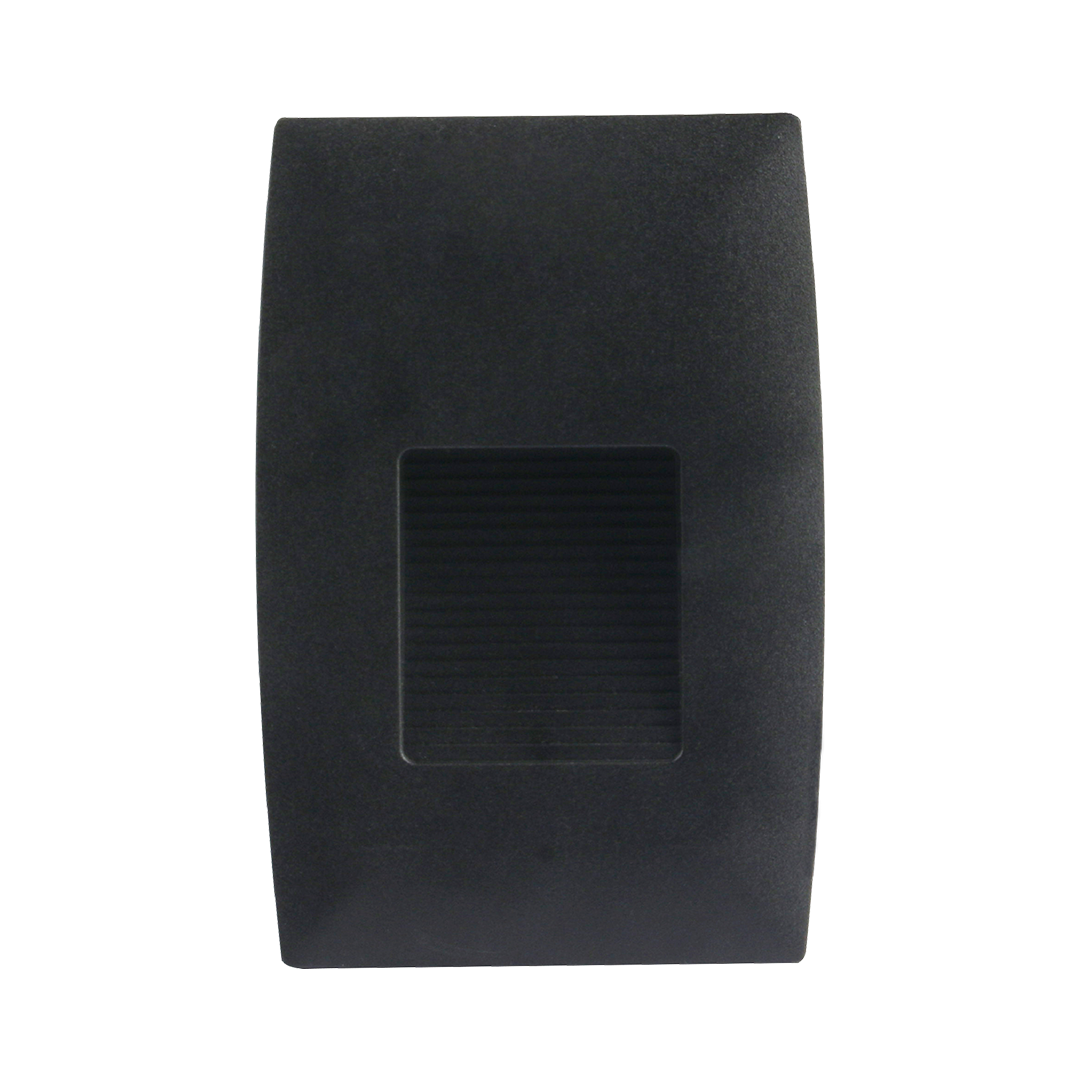 Foto do produto BALIZADOR DE PAREDE EMBUTIR LUZ INDIRETA 2W 3000K 75LM 83X123X35MM BIV. PRETO
