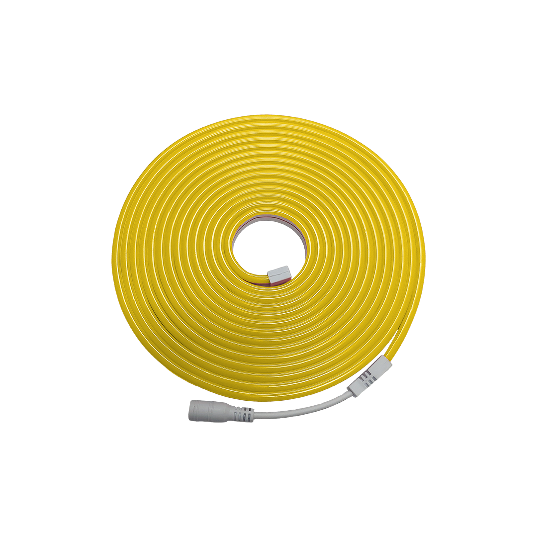Foto do produto FITA LED CRISTALL DECCOR NEON 5MT 12V 8,5W/M AMARELA IP65 120LED/M IRC>80