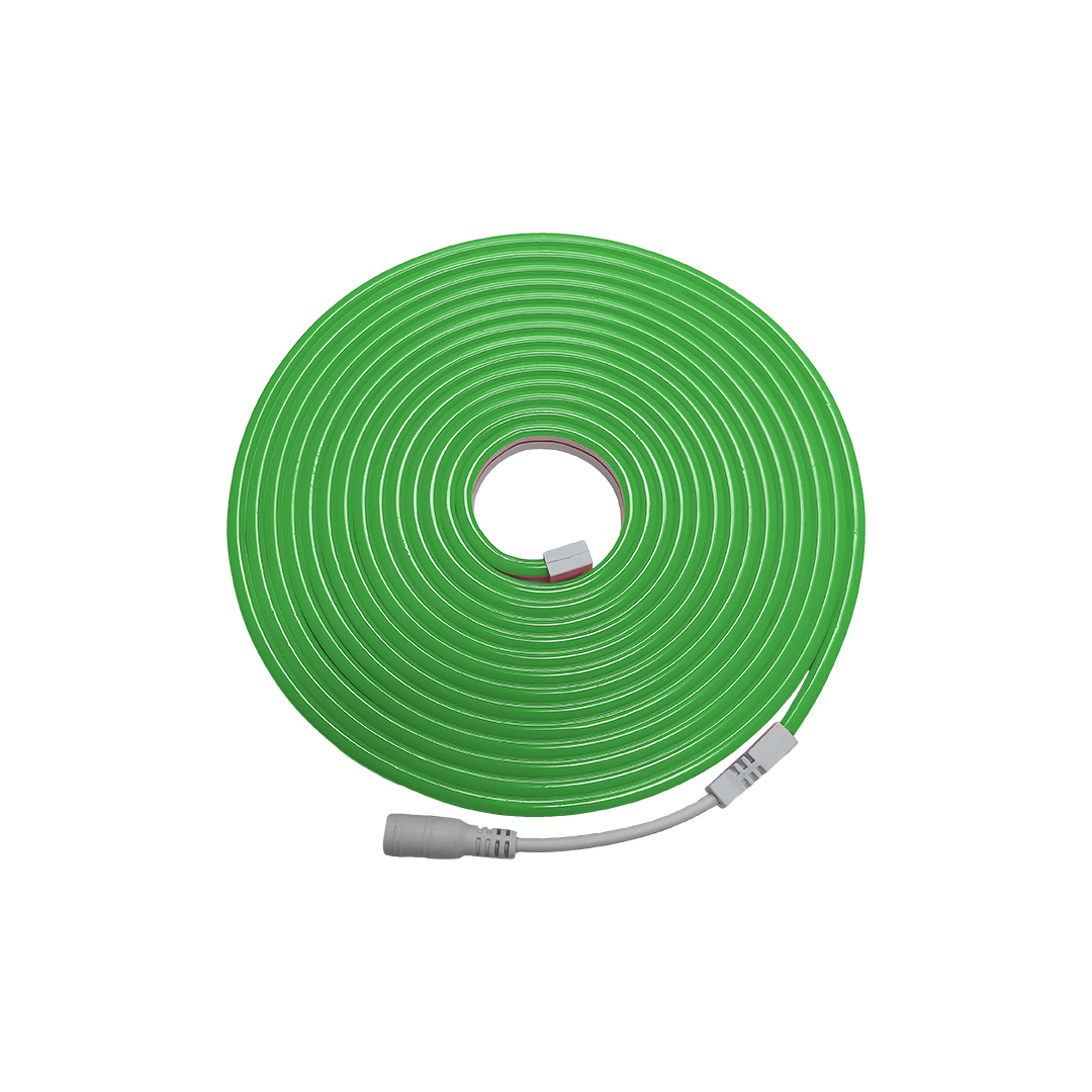 Foto do produto FITA LED CRISTALL DECCOR NEON 5MT 12V 8,5W/M VERDE IP65 120LED/M IRC>80