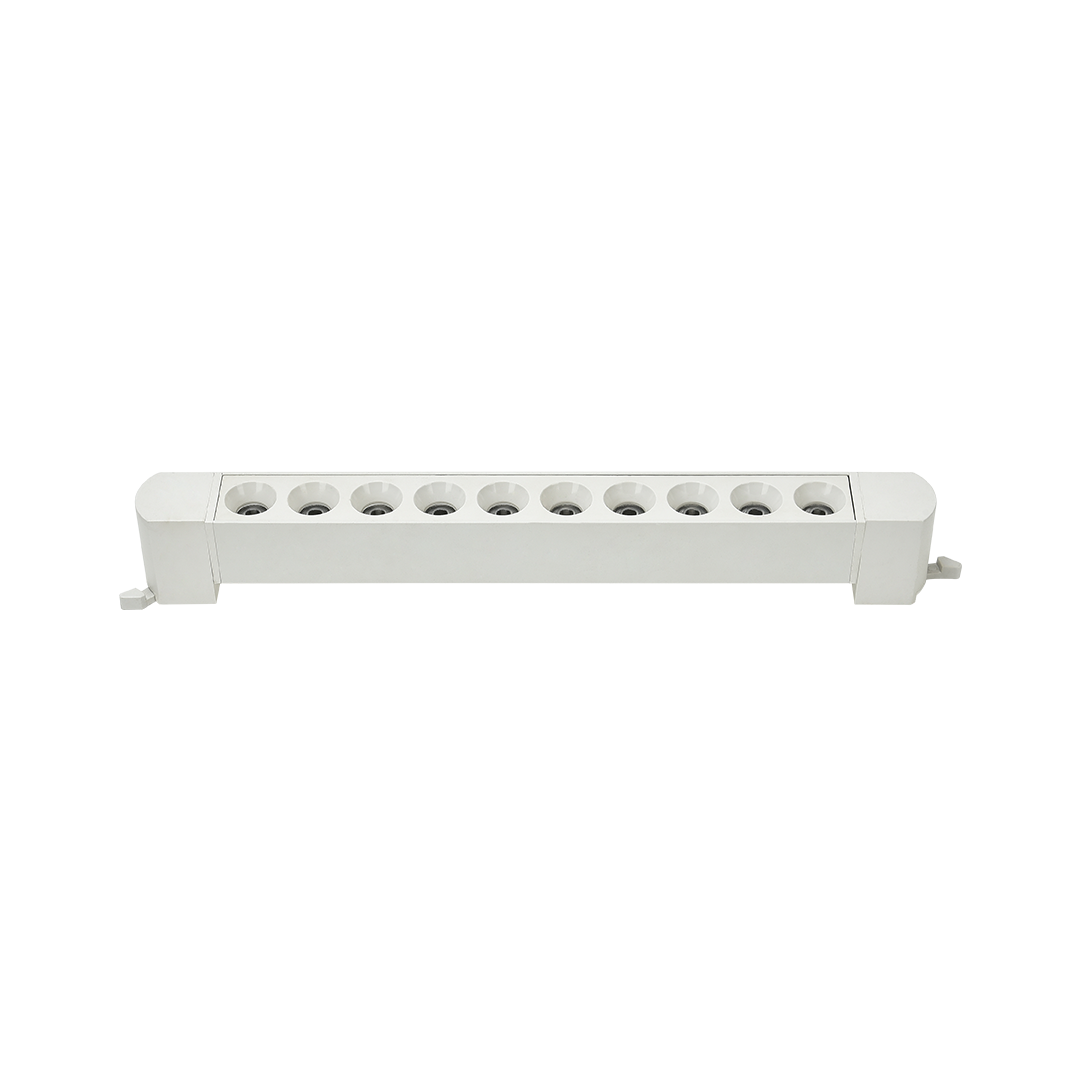 Foto do produto LUMINARIA LED LINEAR 10 FACHOS DE LUZ DIRECIONAVEL 20W 3000K BRANCA PARA TRILHO ENERGIZADO
