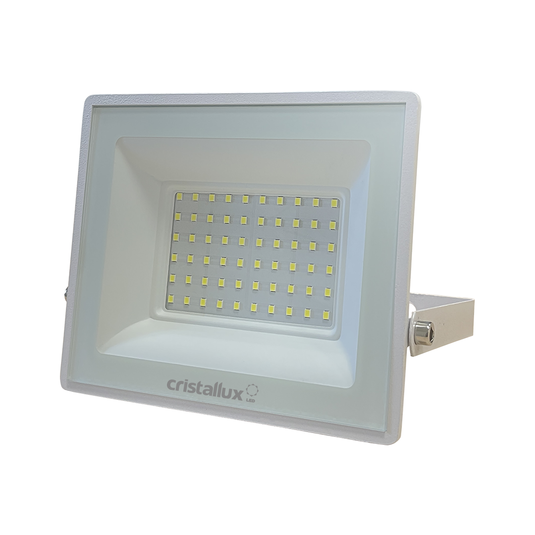 Foto do produto REFLETOR CRISTALL GARDEN VIENA 100W 3000K BIV. IP66 BRANCO