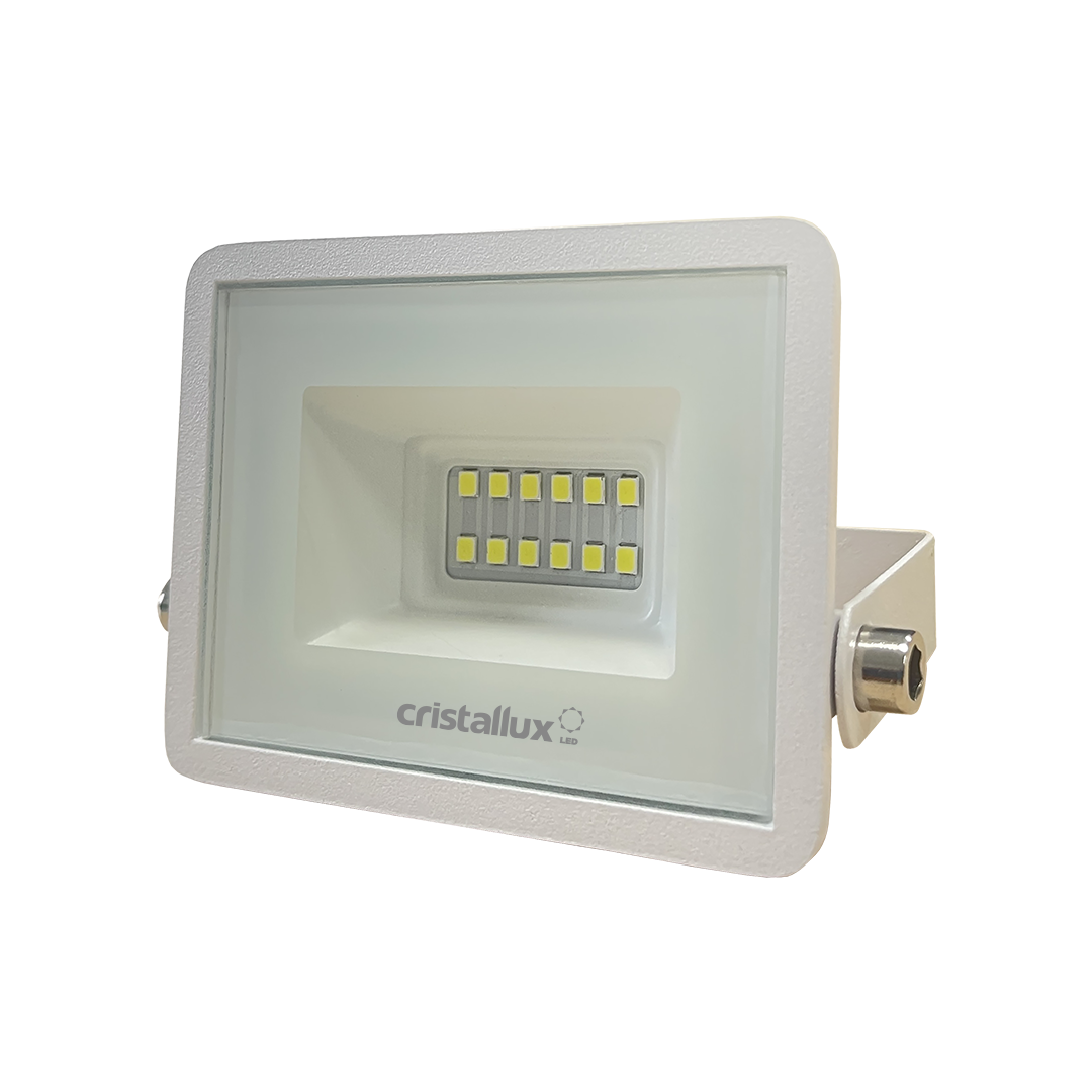Foto do produto REFLETOR CRISTALL GARDEN VIENA 010W 6500K BIV. IP66 BRANCO