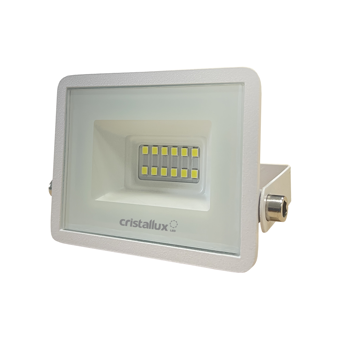 Foto do produto REFLETOR CRISTALL GARDEN VIENA 020W 3000K BIV. IP66 BRANCO
