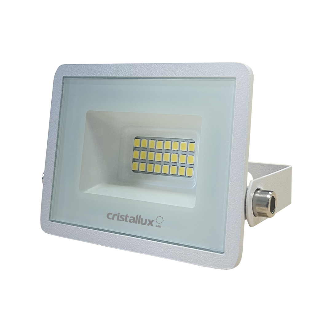 Foto do produto REFLETOR CRISTALL GARDEN VIENA 030W 6500K BIV. IP66 BRANCO