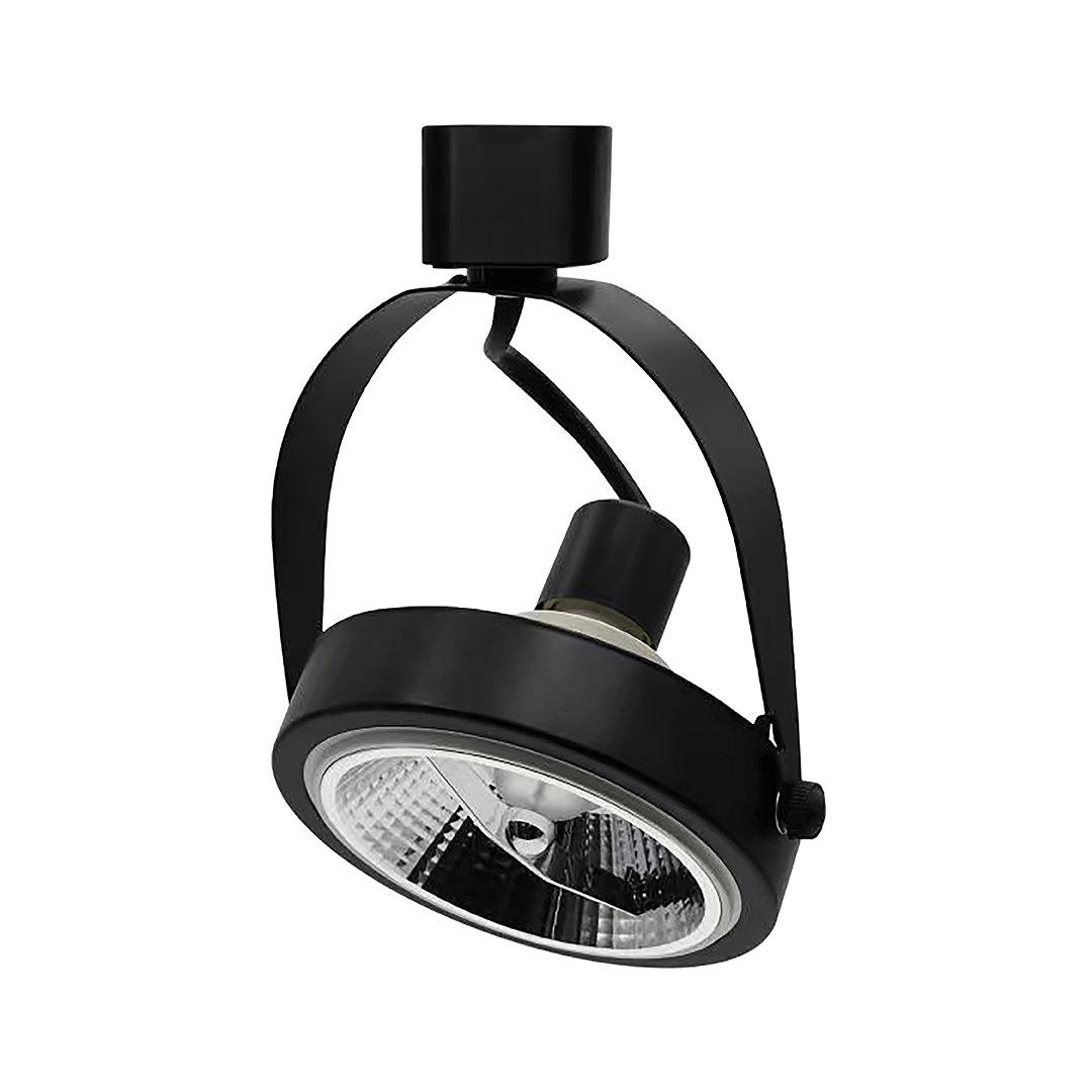 Foto do produto SPOT IRON PARA TRILHO ENERGIZADO PARA LAMPADA AR111 SOQUETE GU10 PRETO