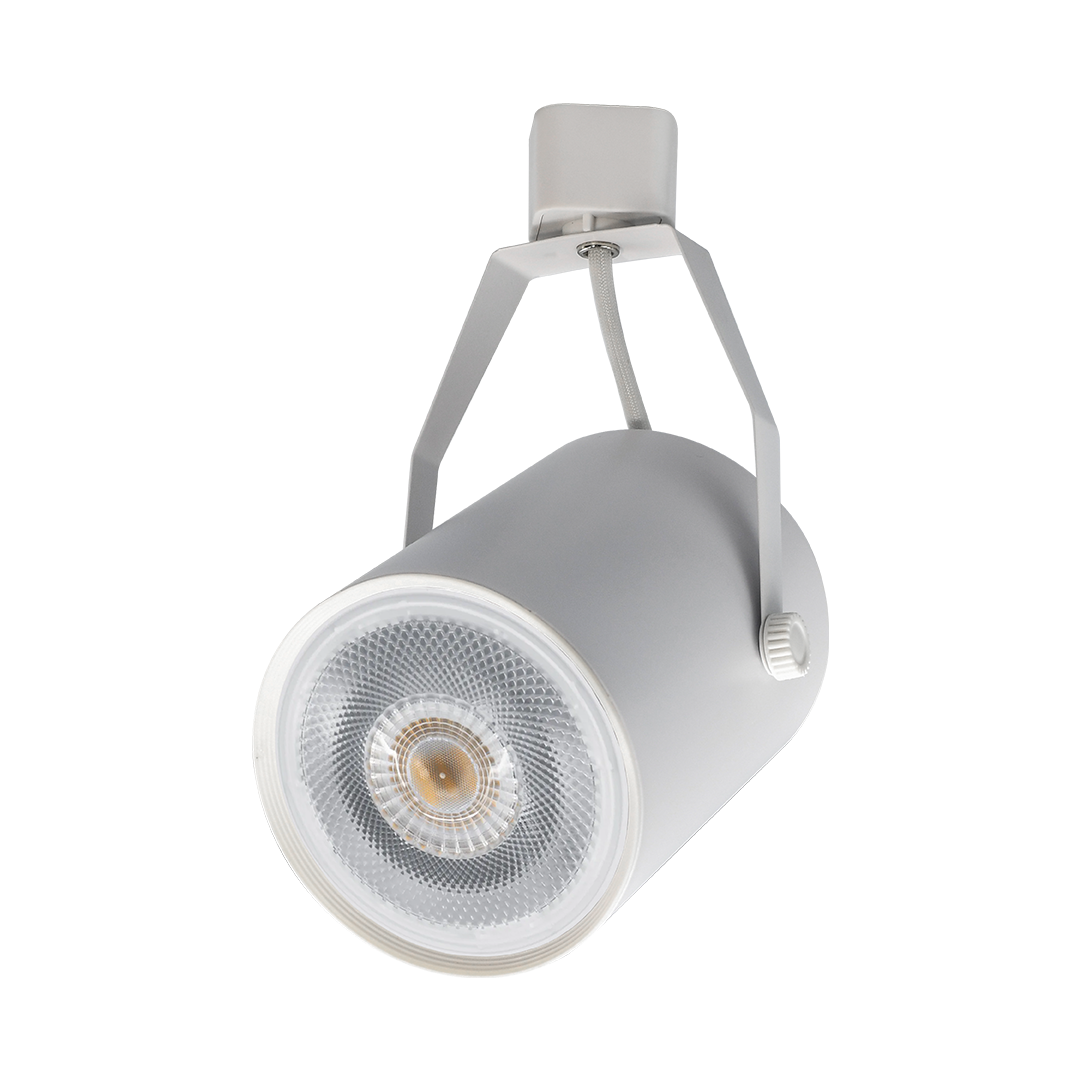 Foto do produto SPOT IRON PARA TRILHO ENERGIZADO PARA LAMPADA PAR30 SOQUETE E27 BRANCO