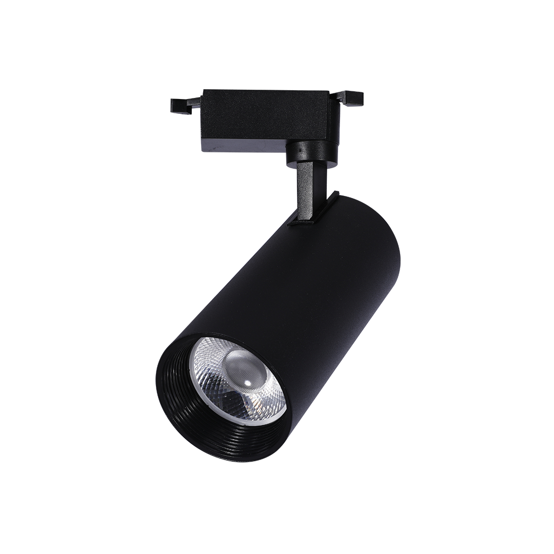 Foto do produto SPOT PRETO EM ALUMINIO 10W 3000K PARA TRILHO ENERGIZADO