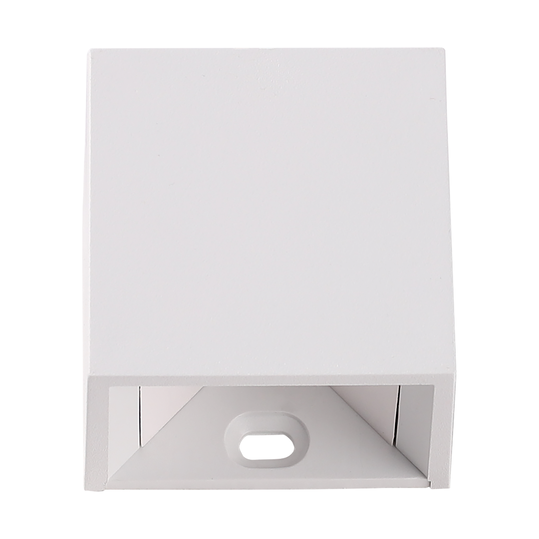 Foto do produto MINI ARANDELA CRISTALL WALL FACHO DE LUZ AJUSTAVEL 2W 3000K IP65 BRANCA