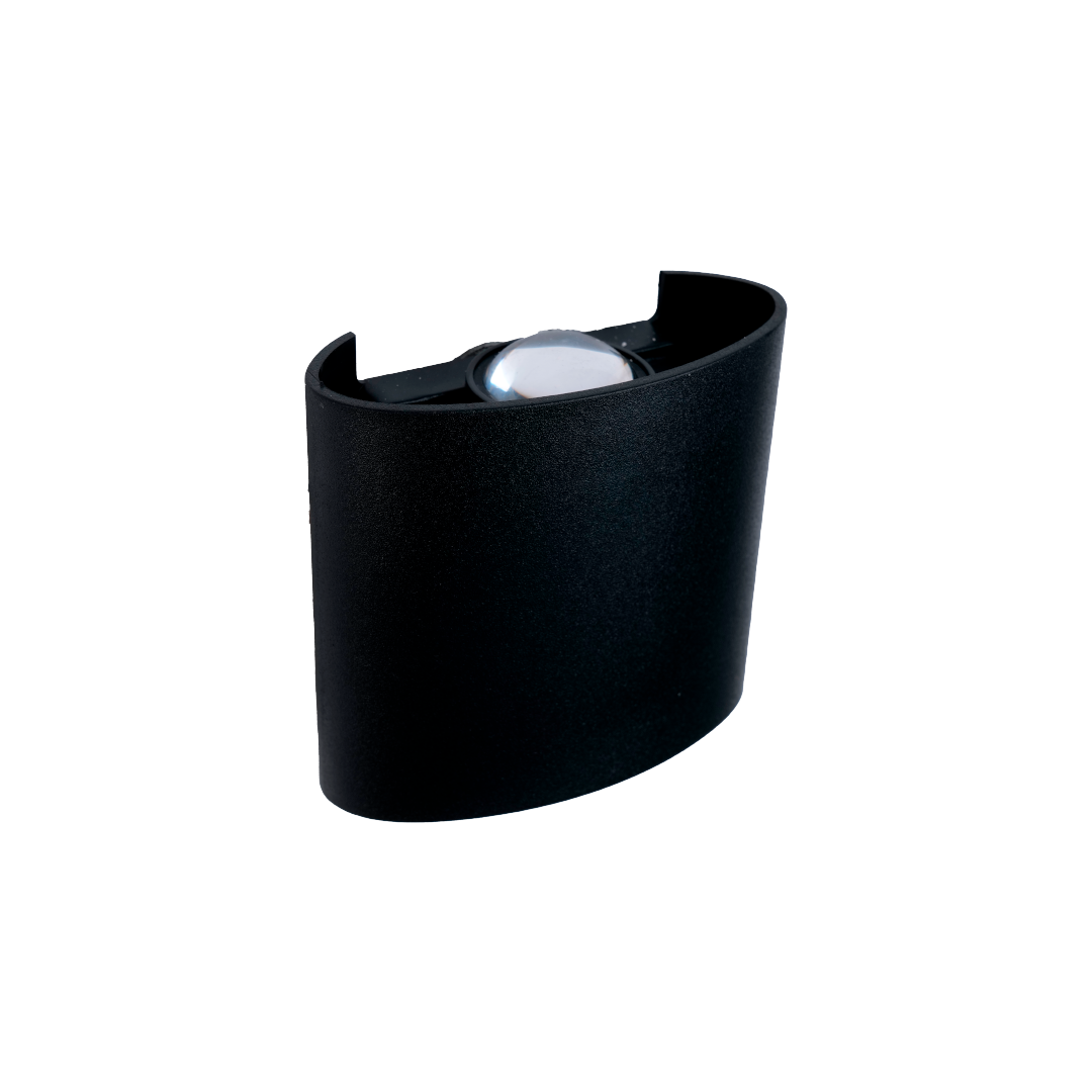 ARANDELA CRISTALL WALL LYRA 02 FACHOS 2W 3000K PRETA - Cristallux