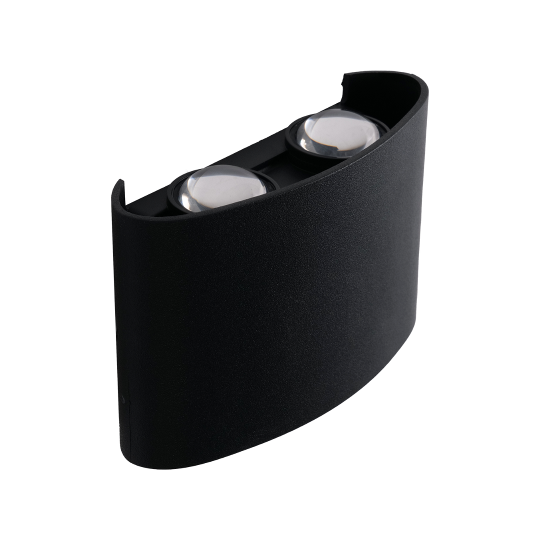 Foto do produto ARANDELA CRISTALL WALL LYRA 04 FACHOS 4W 3000K PRETA