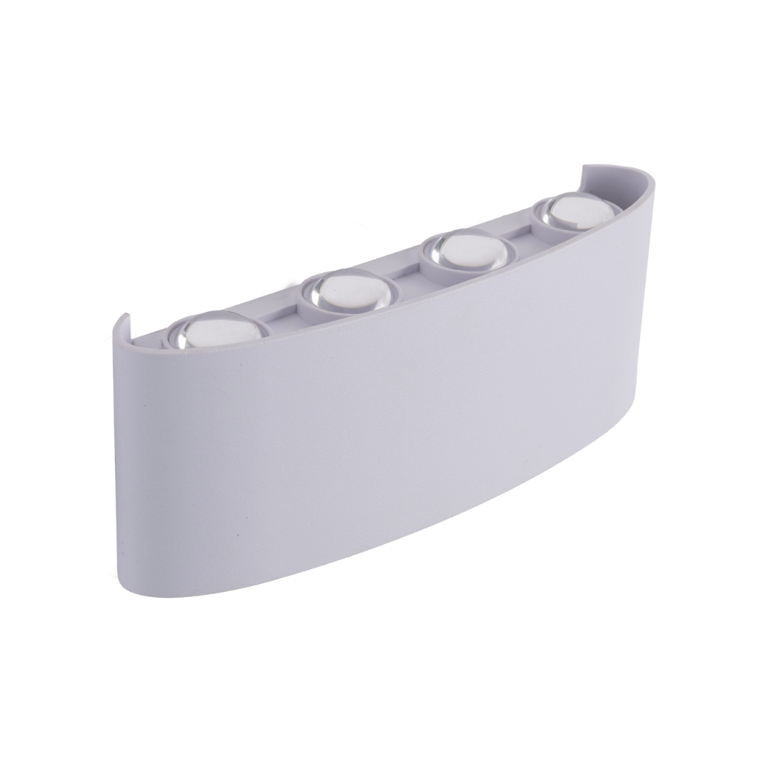 Foto do produto ARANDELA CRISTALL WALL LYRA 08 FACHOS 8W 6500K BRANCA