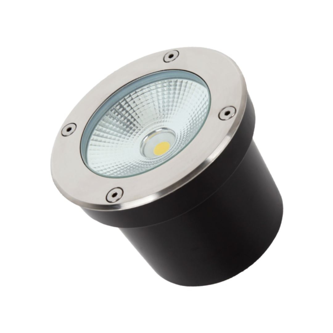 Foto do produto BALIZADOR DE SOLO CRISTALL GARDEN NEVADA 7W 3000K 100X90MM IP67 BIV.