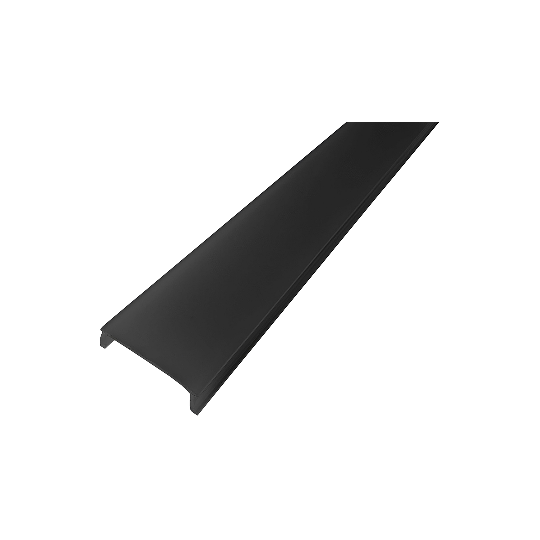 Foto do produto DIFUSOR PRETO PARA PERFIL CRISTALL DECCOR NORONHA EMBUTIR E SOBREPOR 3 METROS