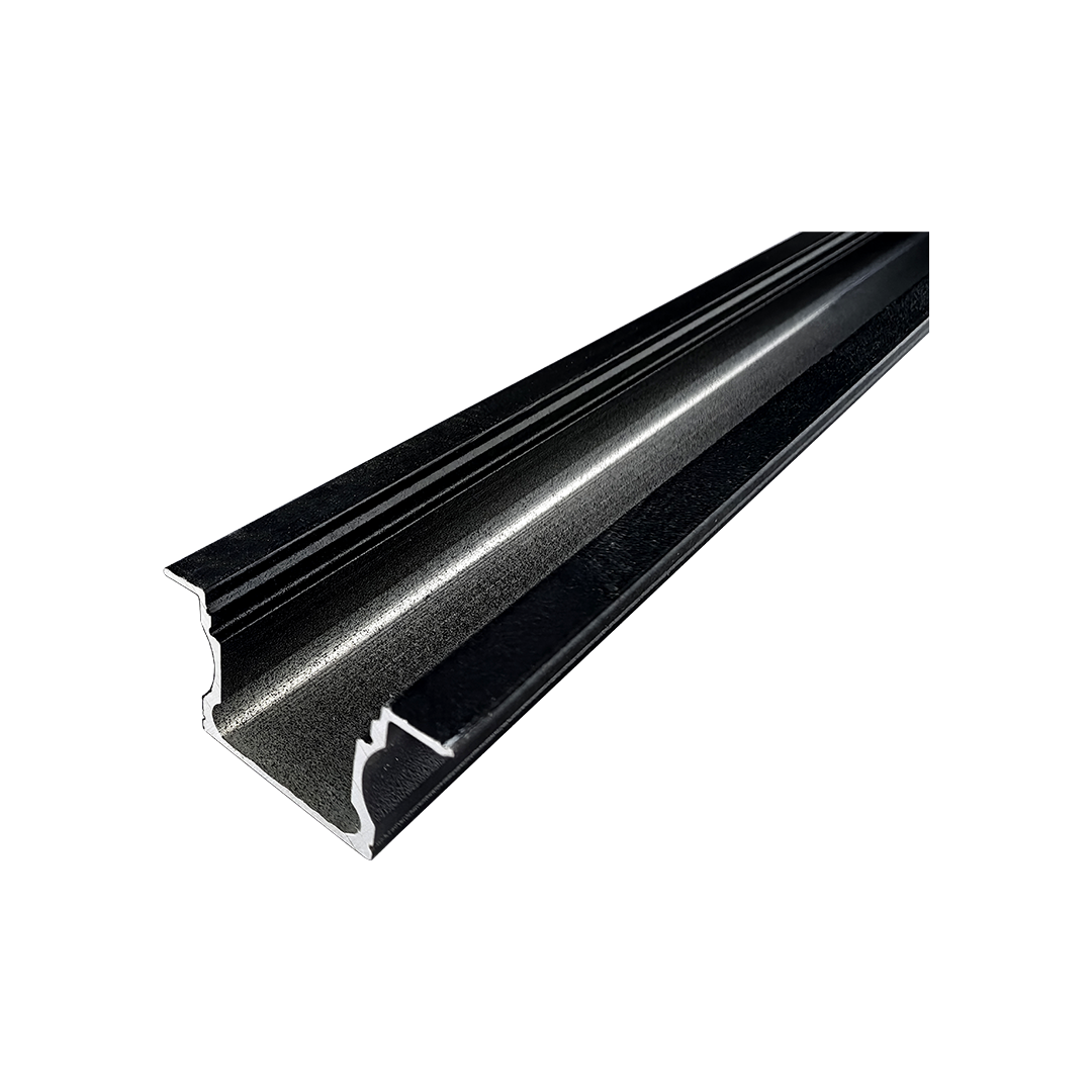 Foto do produto PERFIL CRISTALL DECCOR ACCUA DE EMBUTIR 3 METROS PRETO 24,8X14,47X3000MM