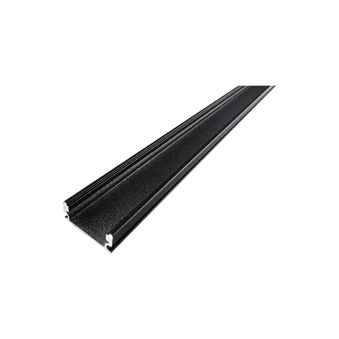 Foto do produto PERFIL CRISTALL DECCOR NORONHA DE SOBREPOR 3 METROS PRETO 16,8X7X3000MM