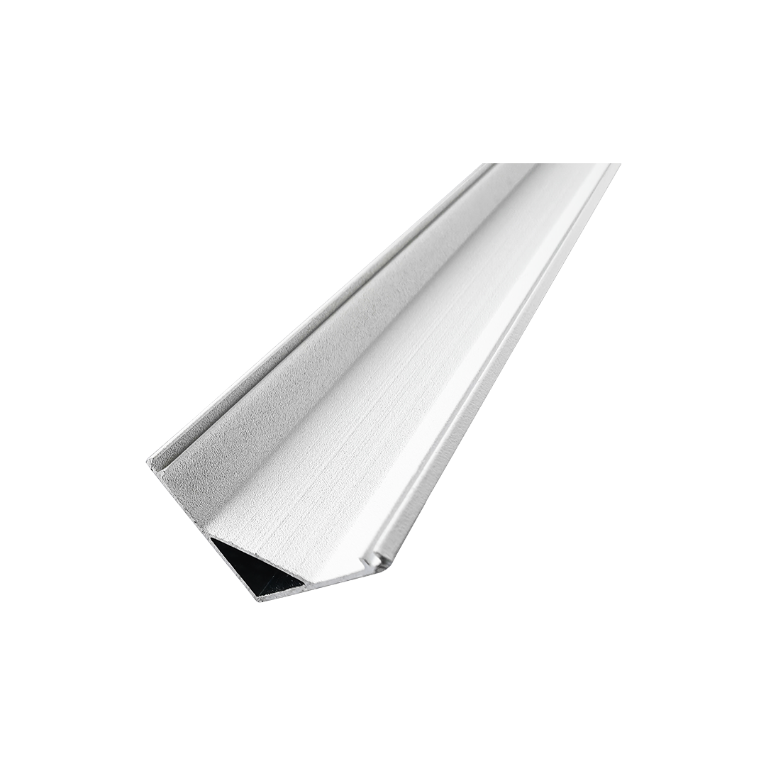 Foto do produto PERFIL CRISTALL DECOOR QUARTER DE SOBREPOR 90° 3 METROS BRANCO 16,0X16,0X3000MM