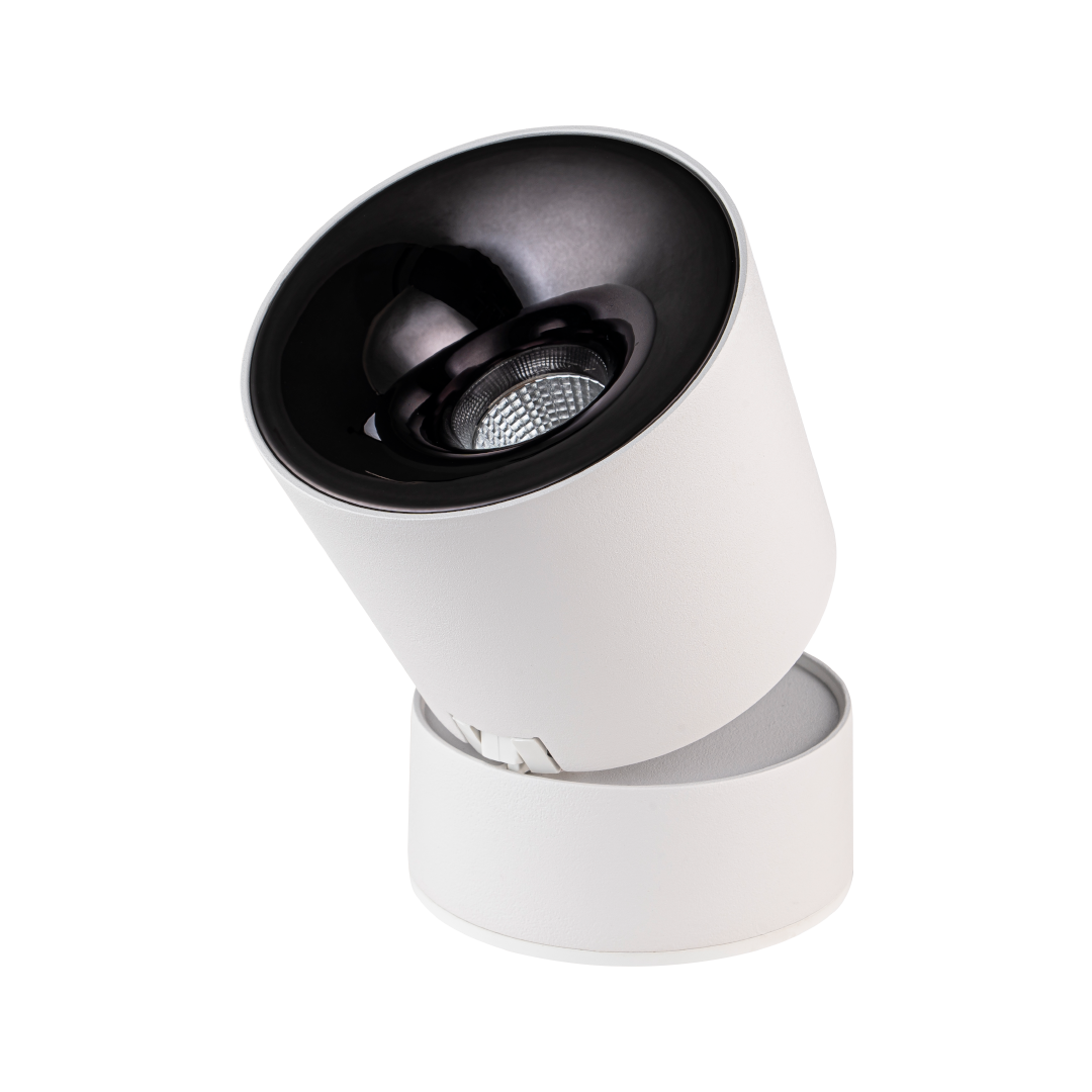 Foto do produto SPOT CRISTALL PRO AURA SOBREPOR BRANCO 12W 3000K GUN BLACK BIV.