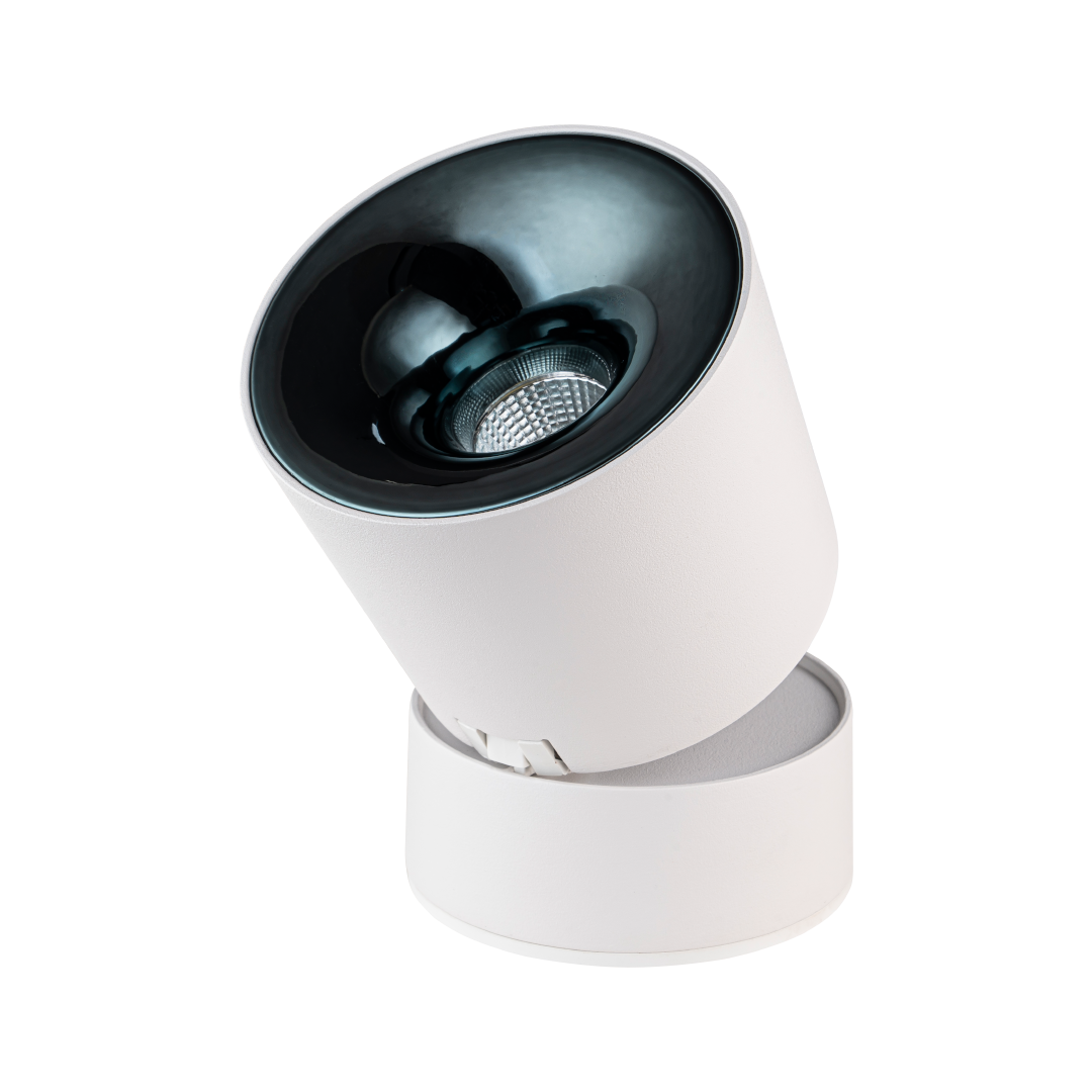 Foto do produto SPOT CRISTALL PRO AURA SOBREPOR BRANCO 12W 3000K GUN BLUE BIV.