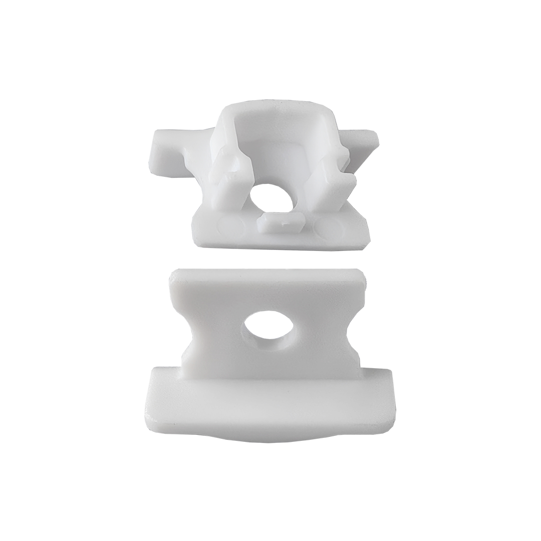 Foto do produto TAMPA PARA PERFIL CRISTALL DECCOR ACCUA DE EMBUTIR BRANCO (KIT 20 PÇS)