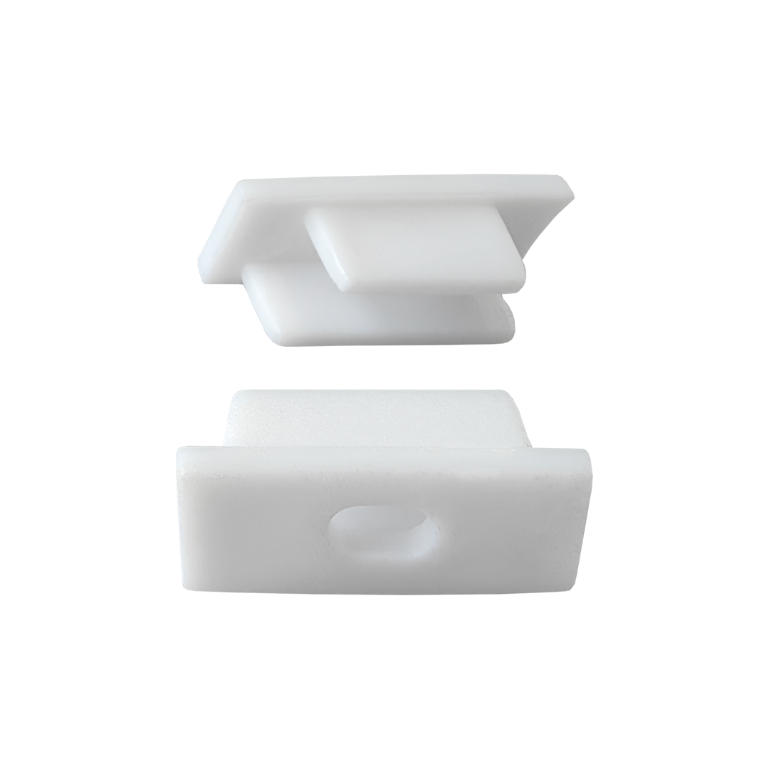 Foto do produto TAMPA PARA PERFIL CRISTALL DECCOR NORONHA DE SOBREPOR BRANCA (KIT 20 PÇS)