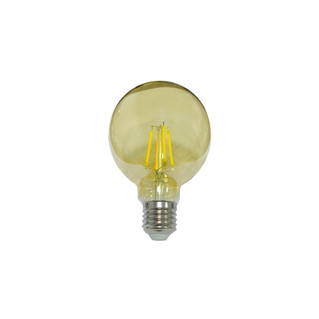 LAMPADA LED FILAMENTO G80 E27 4W 2200K 400LM BIV. MGSH AMBAR