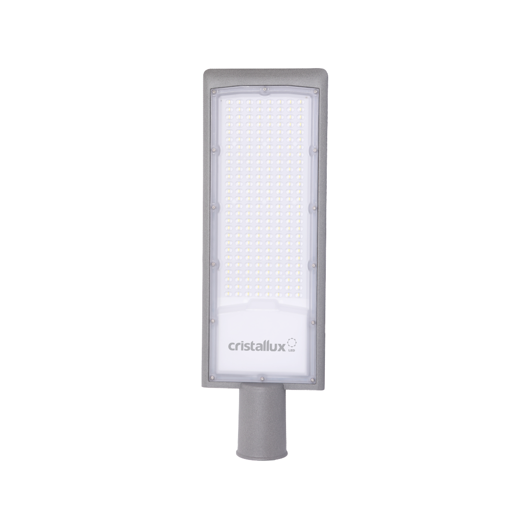 Foto do produtoLUMINARIA CRISTALL PRO URBANA 200W 6500K 22000 LUMENS ANTI SURTO 4KV 532X171X75MM IP65 BIV.