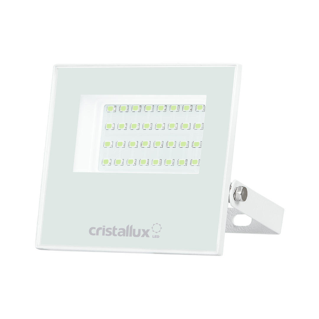 Foto do produto REFLETOR CRISTALL GARDEN VIENA 050W VERDE BIV. IP66 BRANCO