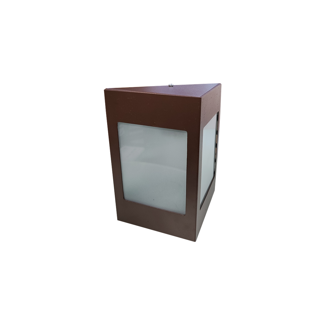 Foto do produto ARANDELA TRIANGLE 20CM SEM LAMPADA COM SOQUETE E27 MARRON BR