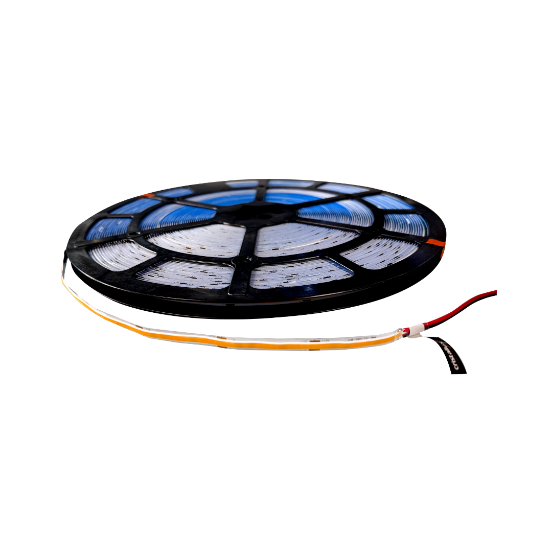 Foto do produto FITA LED CRISTALL HOME COB 40MT 12V 10W/M 3000K 1000LM/M IP20 300LEDS/M IRC >90
