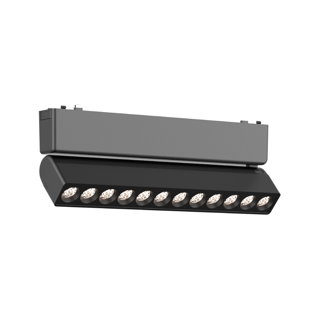 Foto do produto LUMINARIA LINEAR CRISTALL DECCOR DALLAS 12W PRETO 3000K CLX120