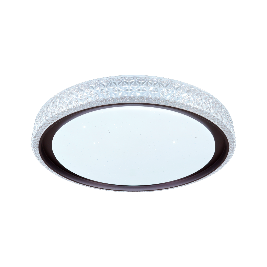 Foto do produto PLAFON CRISTALL DECCOR AIMON 30W 3000K 4000K 6500K REDONDO 490X90MM CCT COM CONTROLE