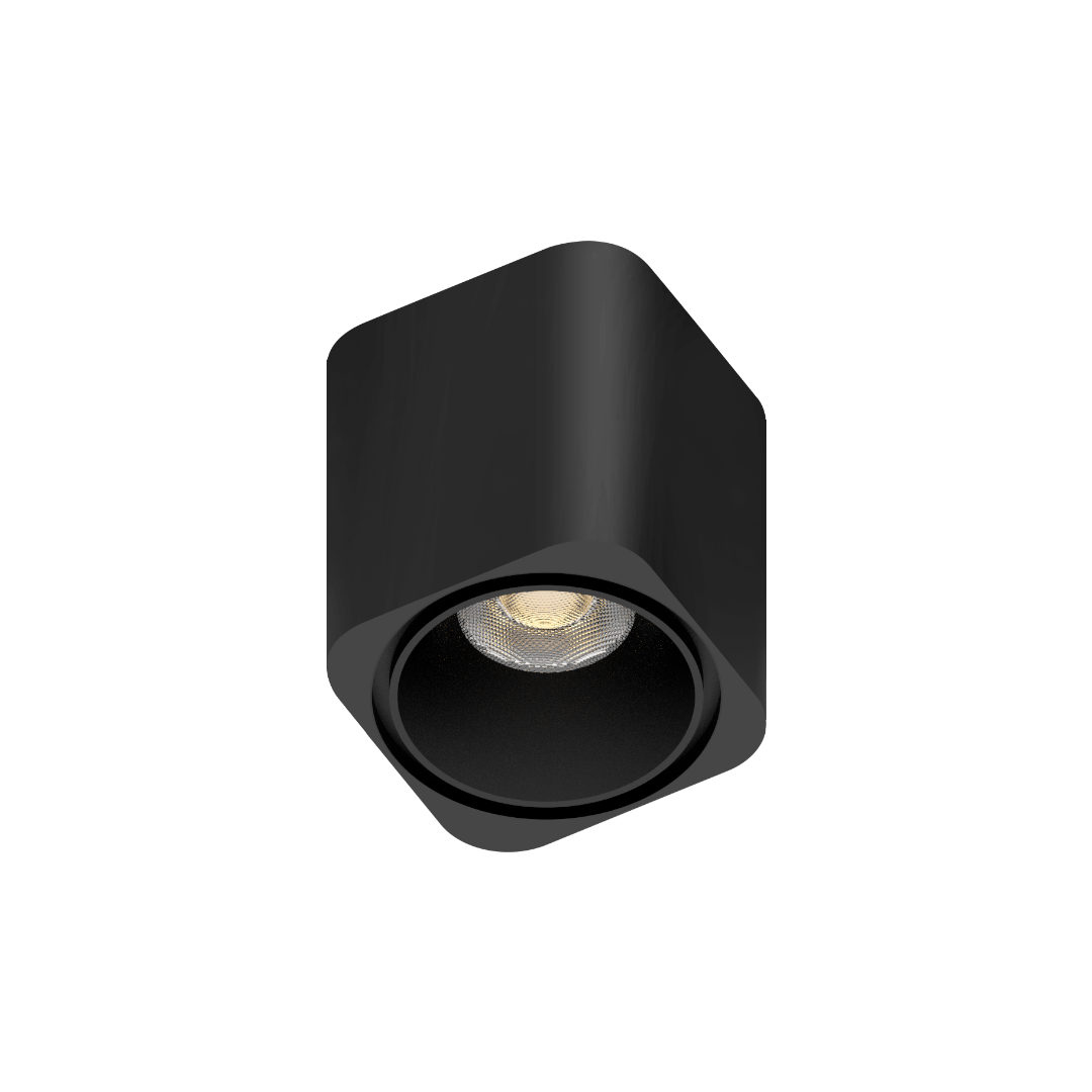 Foto do produto SPOT FIXO CRISTALL DECCOR DEHLI 6W QUADRADO PRETO 3000K CLX120