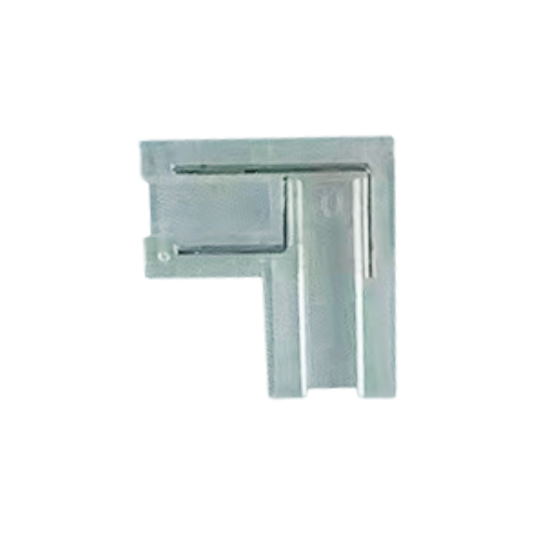 Foto do produto EMENDA L PARA FITA LED CRISTALL PRO/HOME INVISIBLE 12V E 24V 8MM (EMBALAGEM COM 10 UNIDADES)