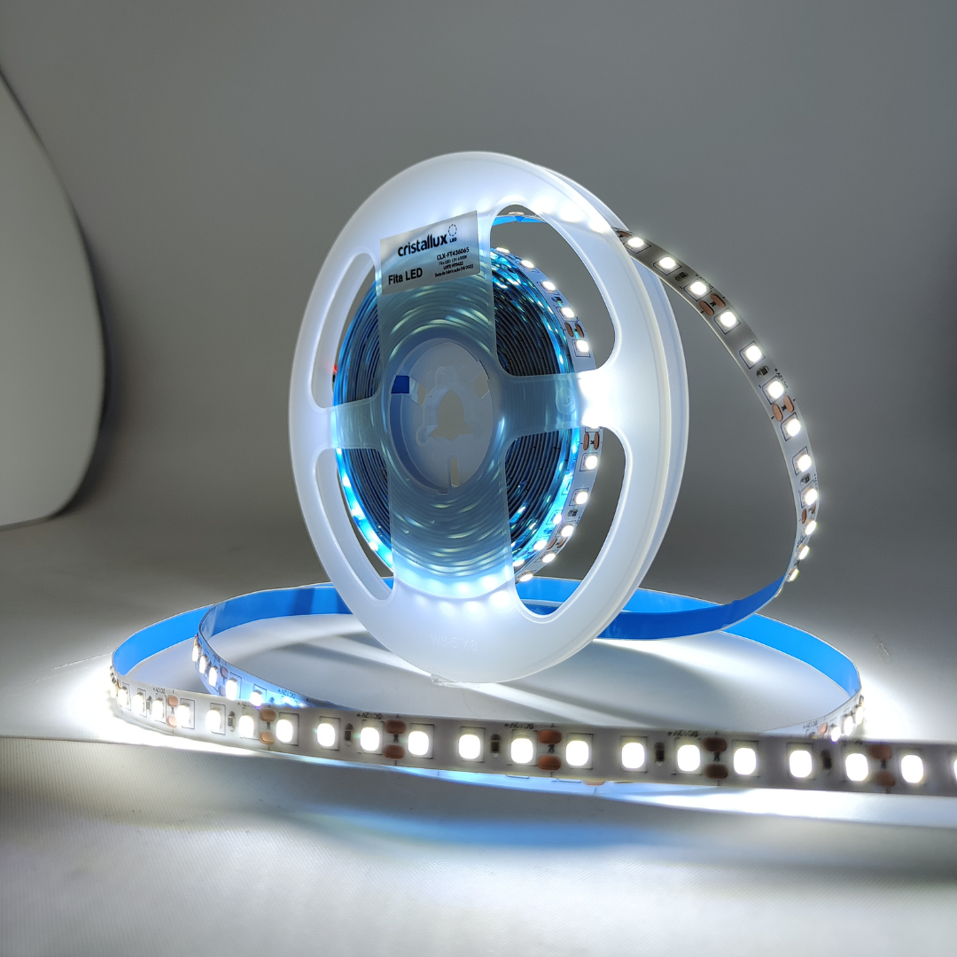 Imagem do produto FITA LED CRISTALL HOME 05MT 24V 12W/M 6500K 1080LM/M IP20 120LED/M IRC>80