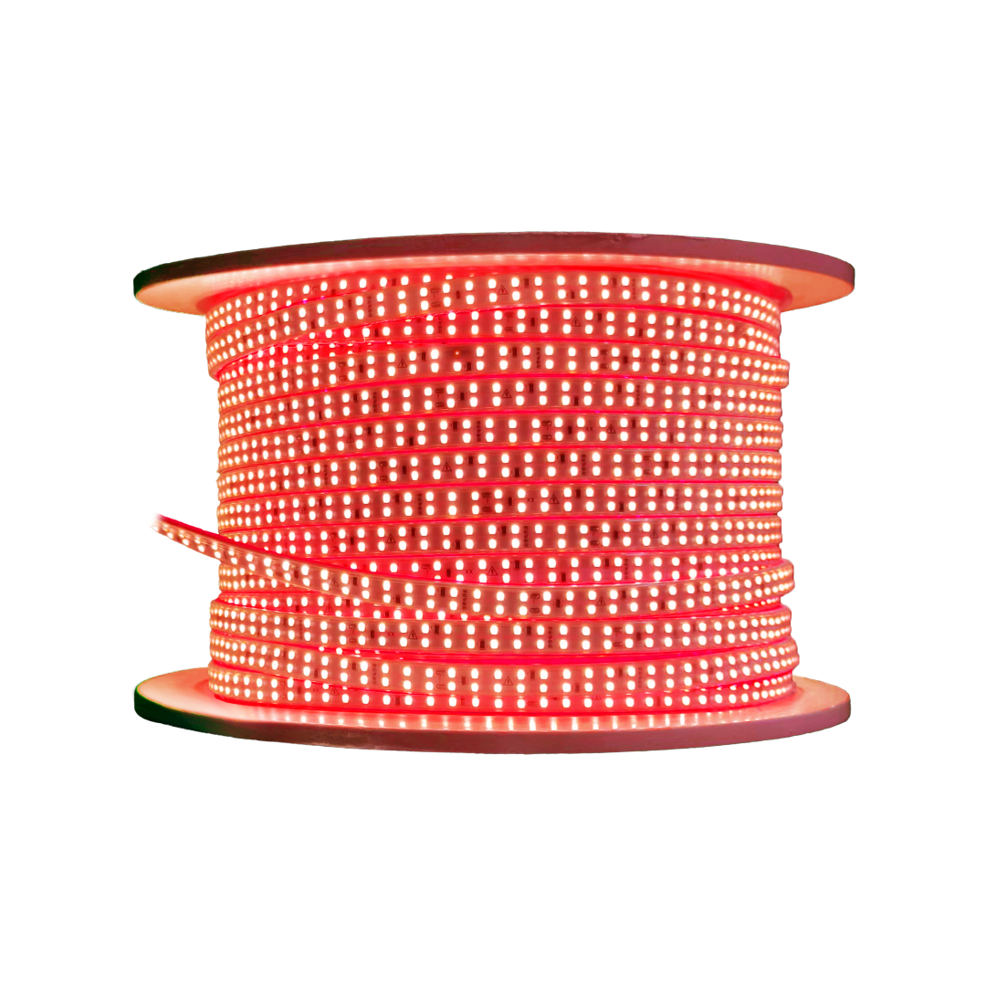 Foto do produto FITA LED CRISTALL PRO ENERGY 100M 220V 7W/M VERMELHA 560LM/M IP66 120LEDS/M