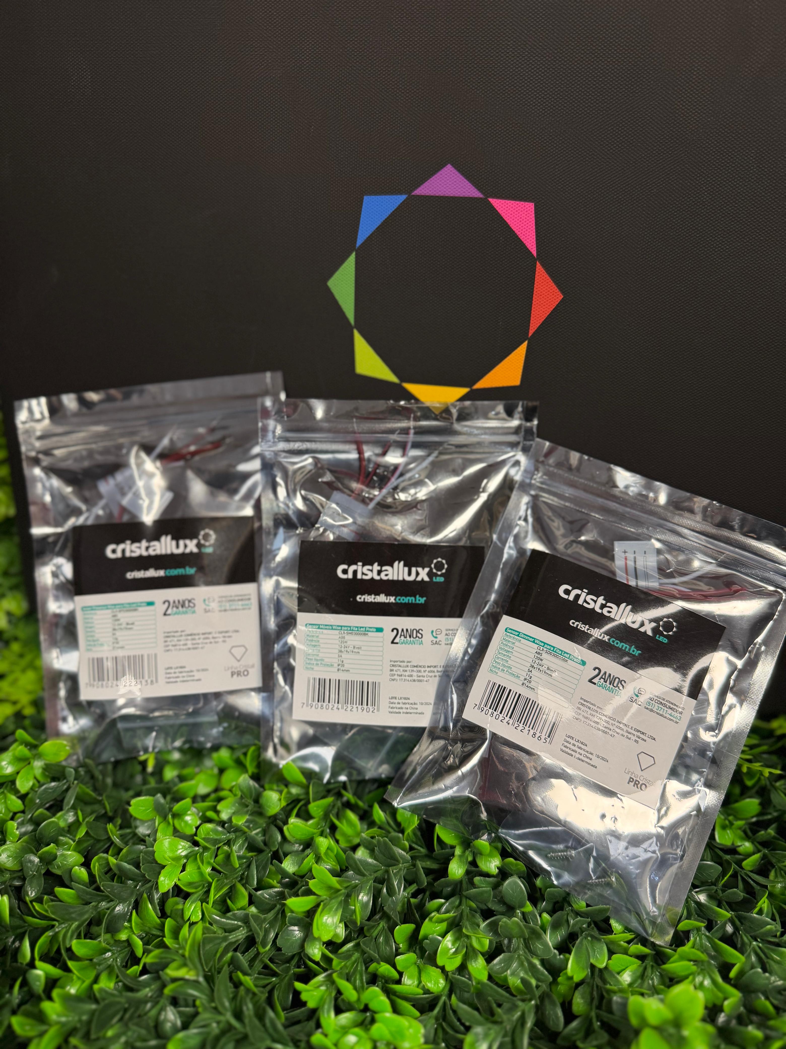 Imagem do produto SENSOR MOVEIS CRISTALL PRO WISE PARA FITA LED 12-24V PRETO 38X19X19mm