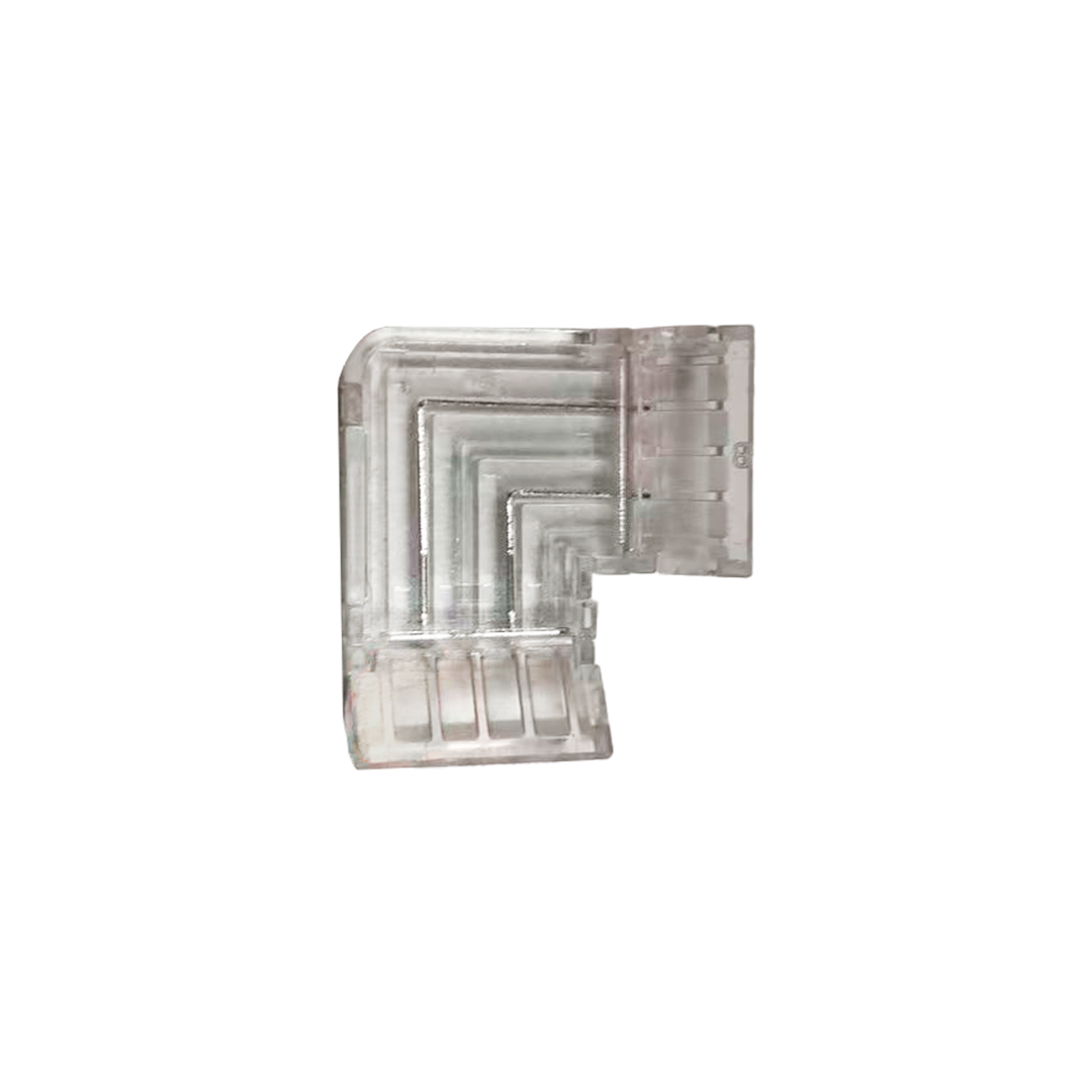 Foto do produto EMENDA L PARA FITA LED COB CRISTALL PRO DUO 640LED (EMBALAGEM COM 10 UNIDADES)