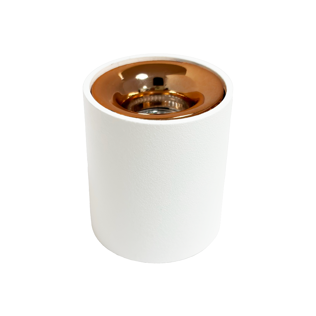 Foto do produto SPOT SOBREPOR CRISTALL PRO BRISA 3000K BRANCO / ROSE GOLD 85-265V 3W 120LM 33X38MM
