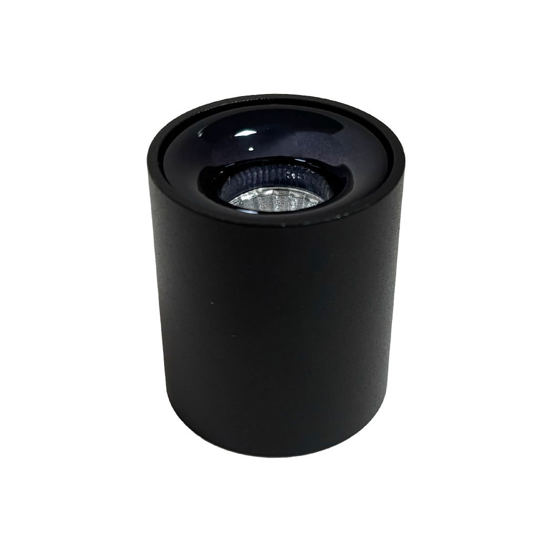 Foto do produto SPOT SOBREPOR CRISTALL PRO BRISA 3000K PRETO / GUN BLUE 85-265V 3W 120LM 33X38MM
