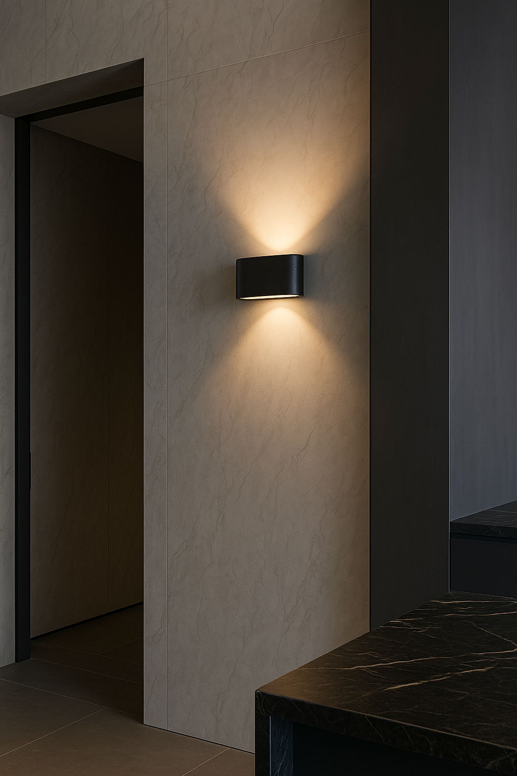 Imagem do produto ARANDELA CRISTALL WALL BERLIM QUADRADA 12W 90CM 3000K