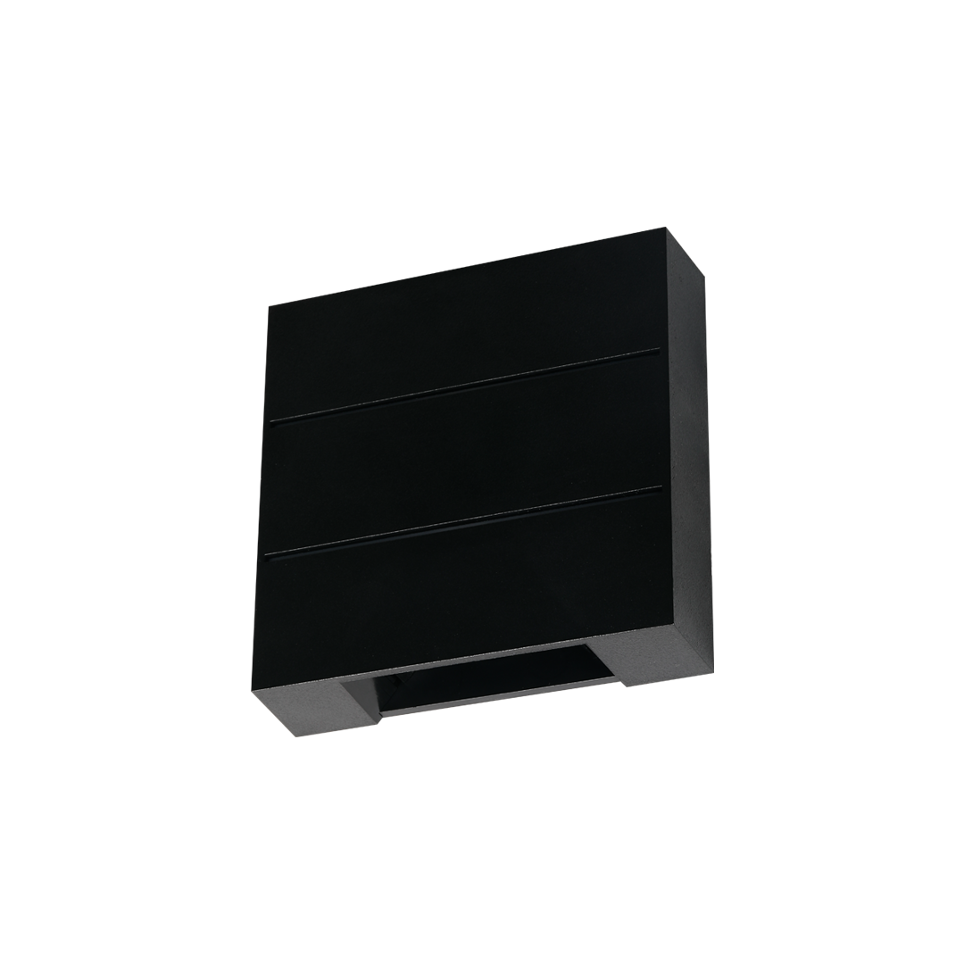 Foto do produto ARANDELA CRISTALL WALL PALAZZO FACHO DE LUZ AJUSTAVEL 4W 6500K PRETA