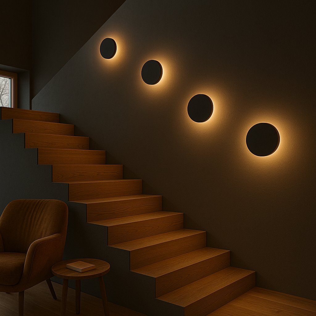 Imagem do produto BALIZADOR CRISTALL WALL ECLIPSE PRETO REDONDO 6W 3000K BIV.