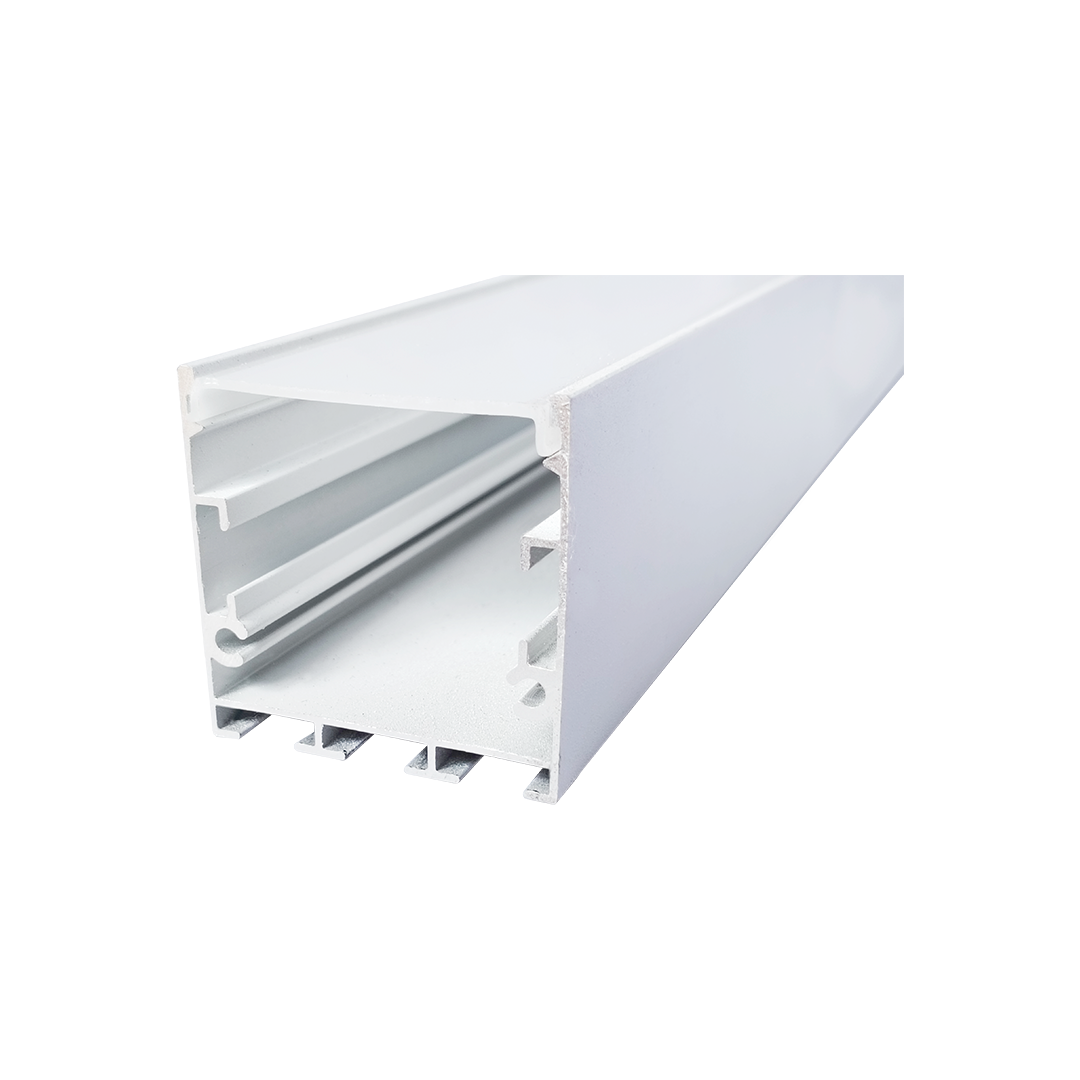 Foto do produto KIT PERFIL CRISTALL DECCOR VEGAS DE SOBREPOR BRANCO 3M COM DIFUSOR 35X35X3000MM BRANCO