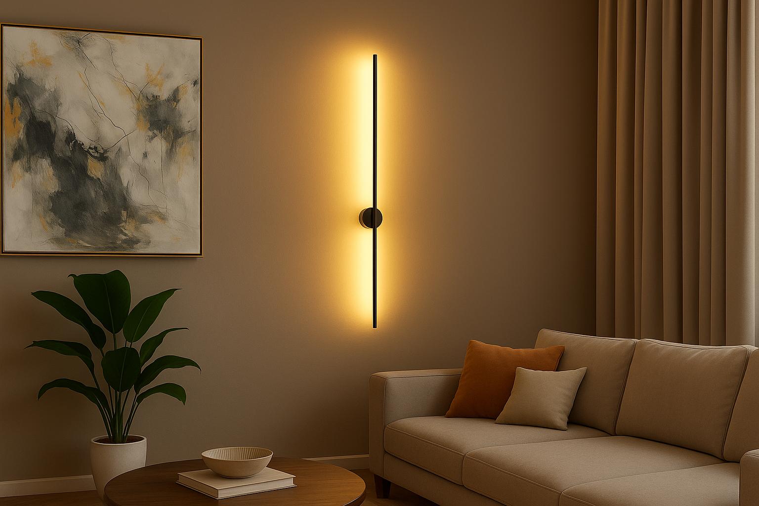 Imagem do produto LUMINARIA PAREDE CRISTALL WALL AIRES 16W 3000K 105X60X805MM 1040LM