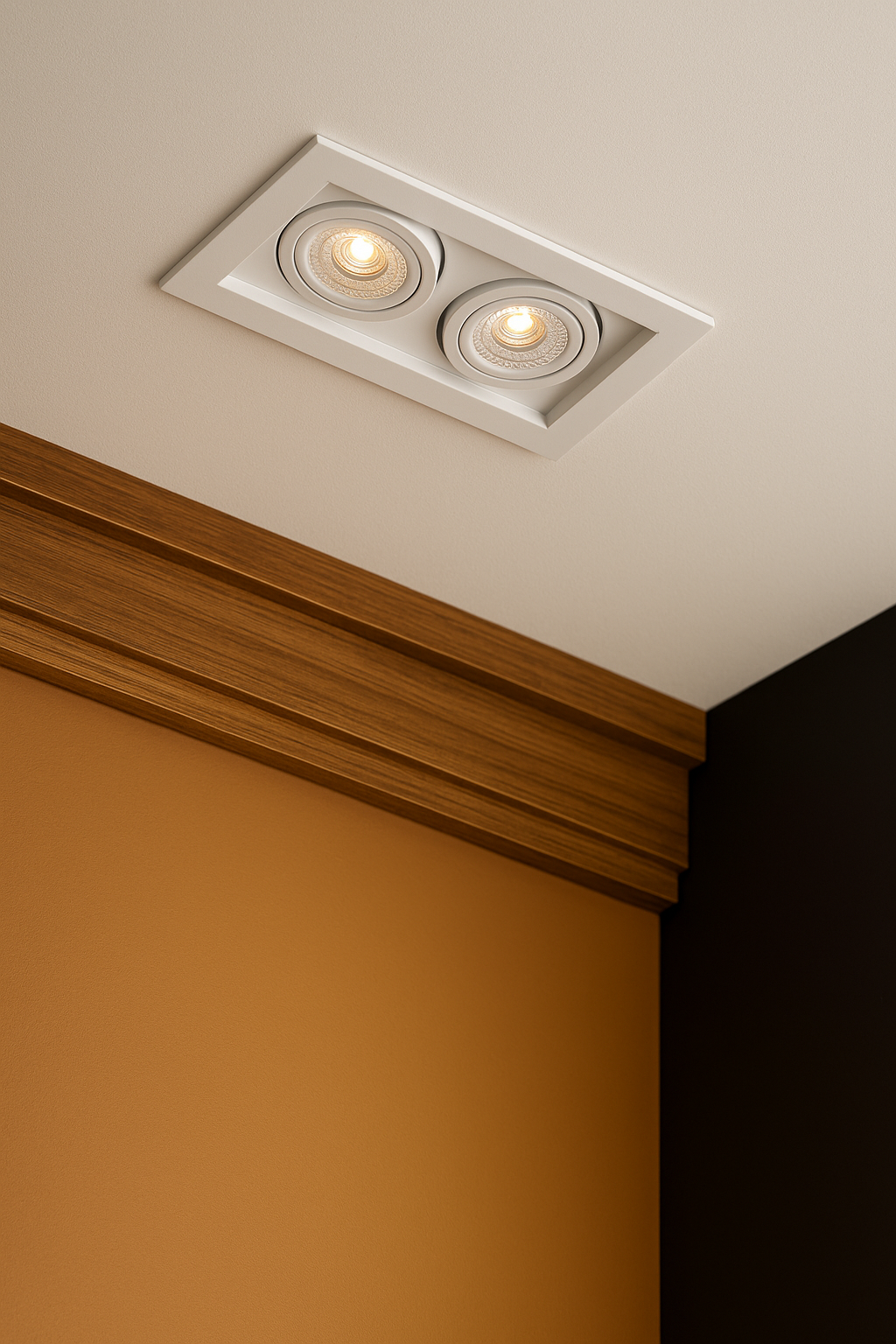 Imagem do produto SPOT RECUADO DUPLO PARA LAMPADA AR111 PRETO BR